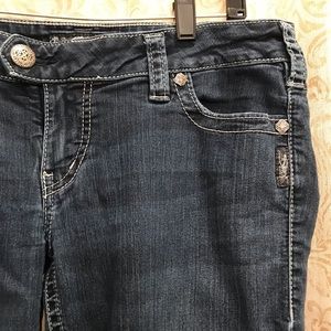 Silver boot cut jeans EUC!!!
